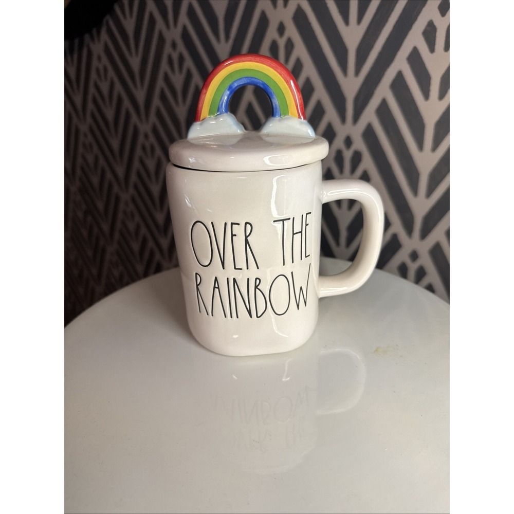 Rae Dunn Over the Rainbow Canister Saint Patrick's Day Irish Luck Storage